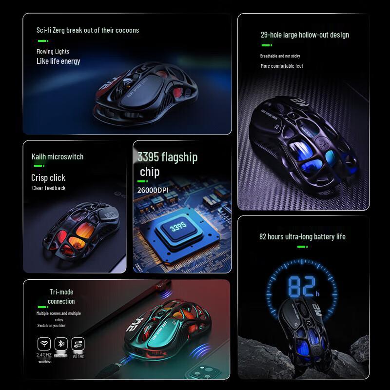 Gravity Planet M2 Cocoon Tri-Mode Gaming Mouse