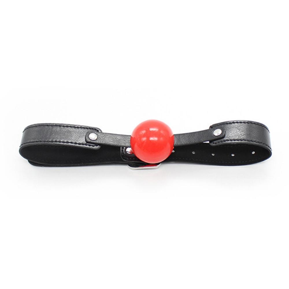PU Leather Band Silicone Ball Oral Fixation Sex Toys for Couples Adult Games Mouth Gag Mouth Stuffed BDSM Bondage Accessories
