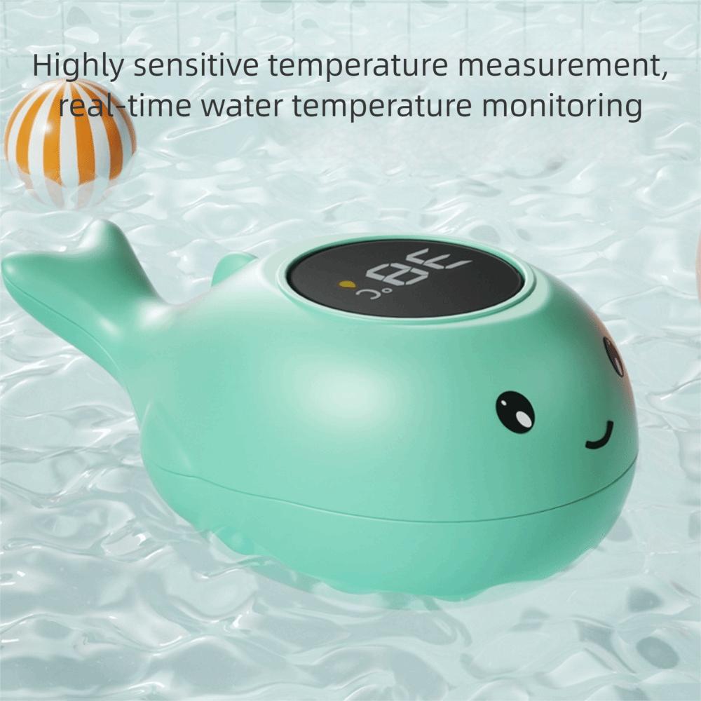 Waterproof Baby Bath Thermometer Whale Shape Digital Bath Thermometer Newborn Care