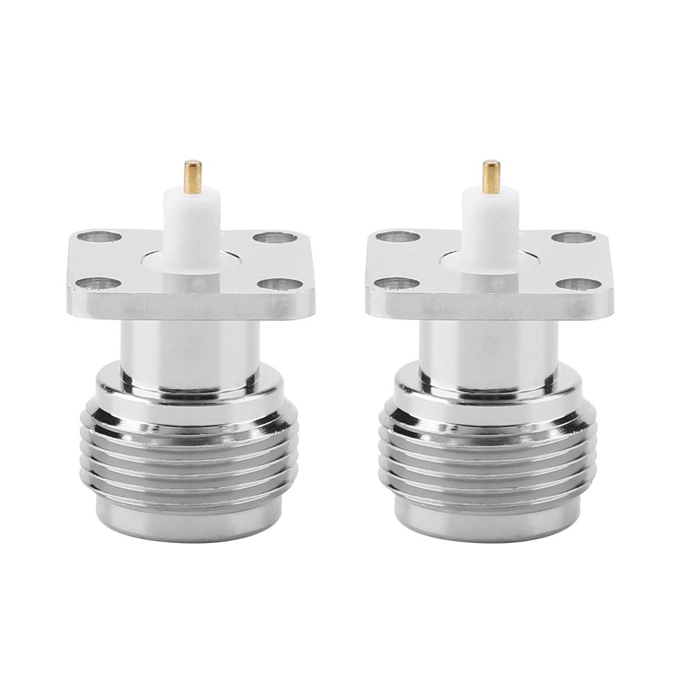 

2Pcs NKFD5N Гнездо RF коаксіальний роз єм з фланцем 17,5*17,5