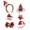 Christmas Hairpin Mini Santa Hat Hair Hoop Headband Jewelry Christmas Party Favors Creative Photo Props Festival Supply