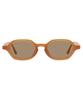 CUT Sunglasses Horizontal Polygonal Colored UV UV Stylish [Zoff] SUNCUTGlasses/UV100% Wellington-style (Brown ZA251G55_42C1) Non-prescription Only