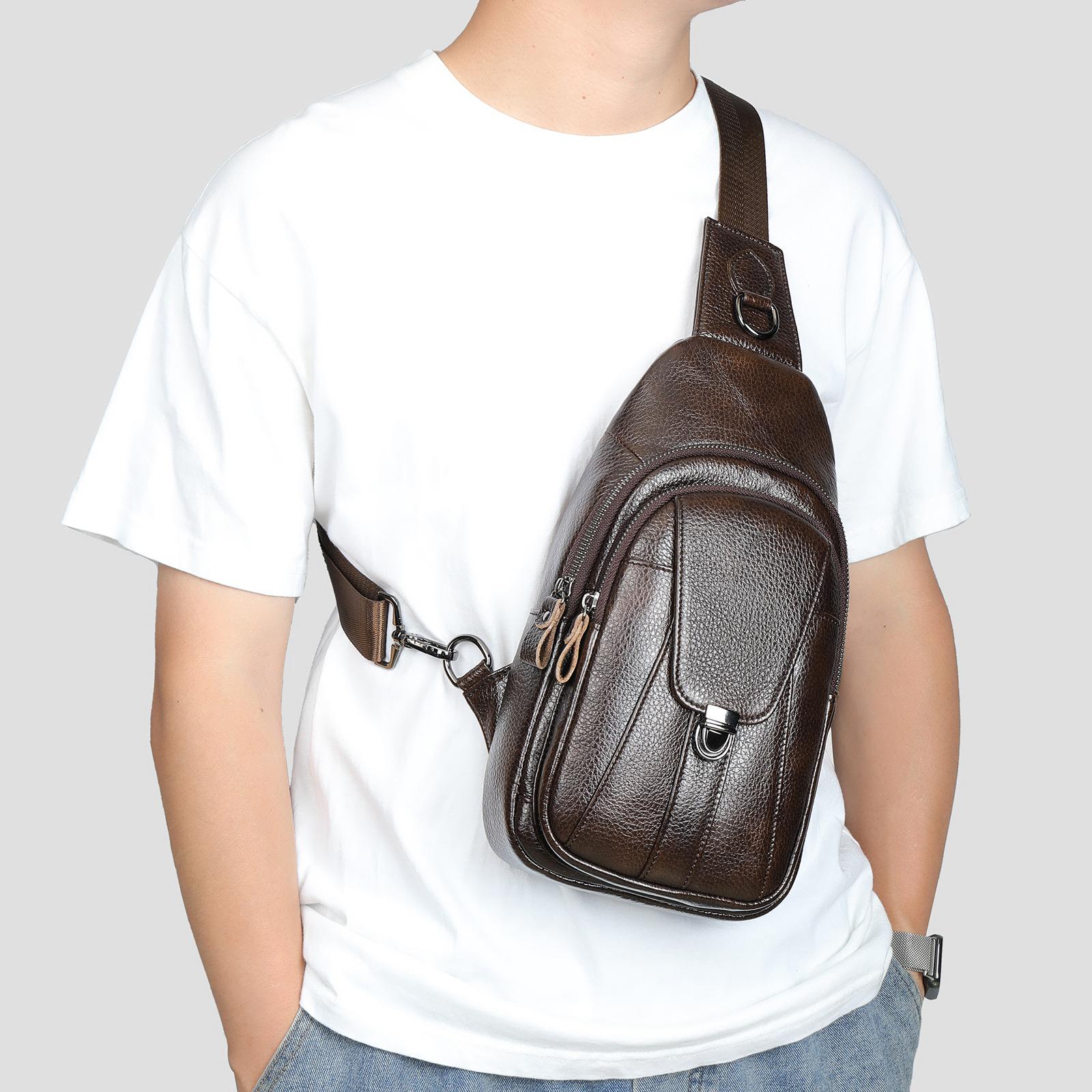 

Сумка через плечо из натуральной кожи, сумка через плечо, мужская сумка через плечо из коровьей кожи кофейный