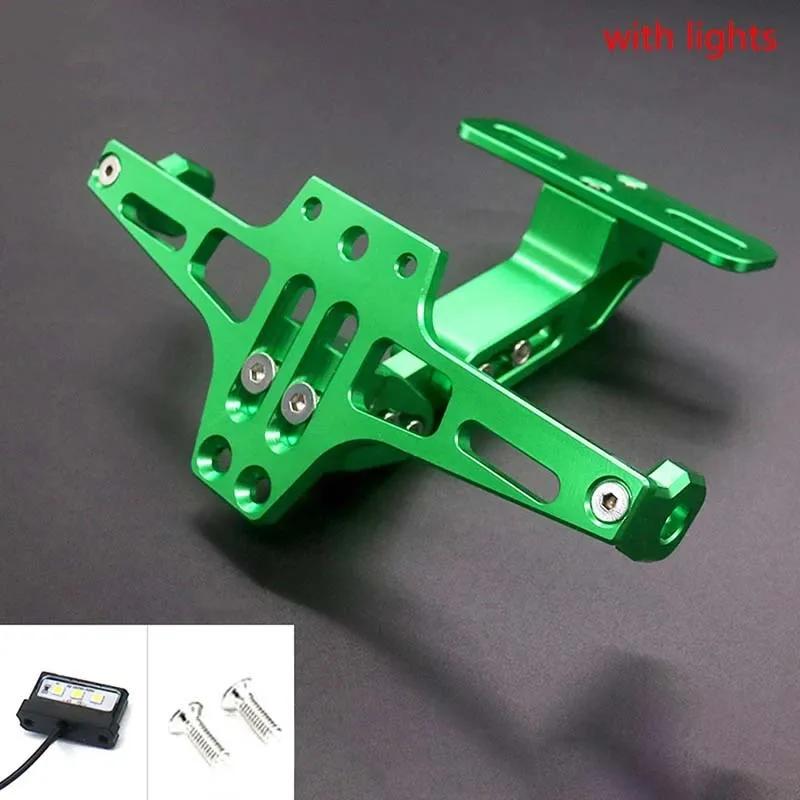 Motorcycle Rear License Plate Mount Holder Turn Signal Lights For Kawasaki Z750 Z800 Honda Yamaha MT07 MT09 MT10 R1 Accessores