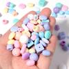 Colored Acrylic Loose Beads Various Shapes Round Square Mixed Spacer Bead Handmade Charm Jewelry Bracelets Necklace Supplies