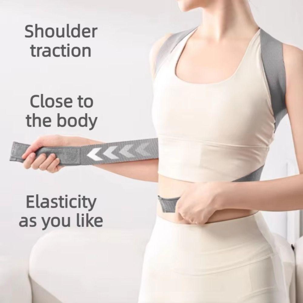 Breathable Back Support Belt Invisibility Corrector Corset Back Neck Brace  Spine Support