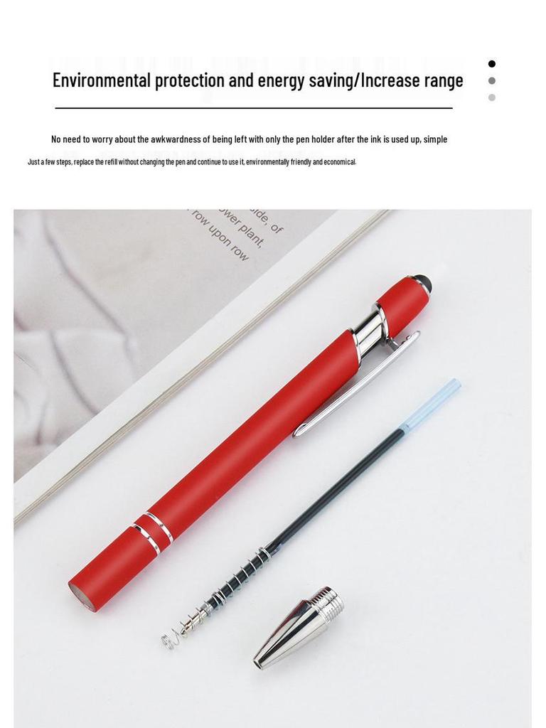 Multicolor Touchscreen Magic Pen with Spray Paint Aluminum Barrel and Logo Printing