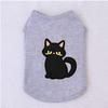 Halloween Pet Vest Cute Black Cat Cartoon Print Sleeveless Shirt Soft Breathable Costume For Kitten Puppy Party Daily Outfit
