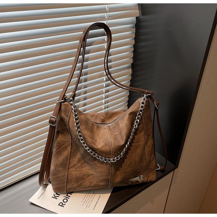 

2025 High-End Retro Multi-Functional Shoulder Tote – Stylish, Versatile, Large-Capacity Backpack кавовий