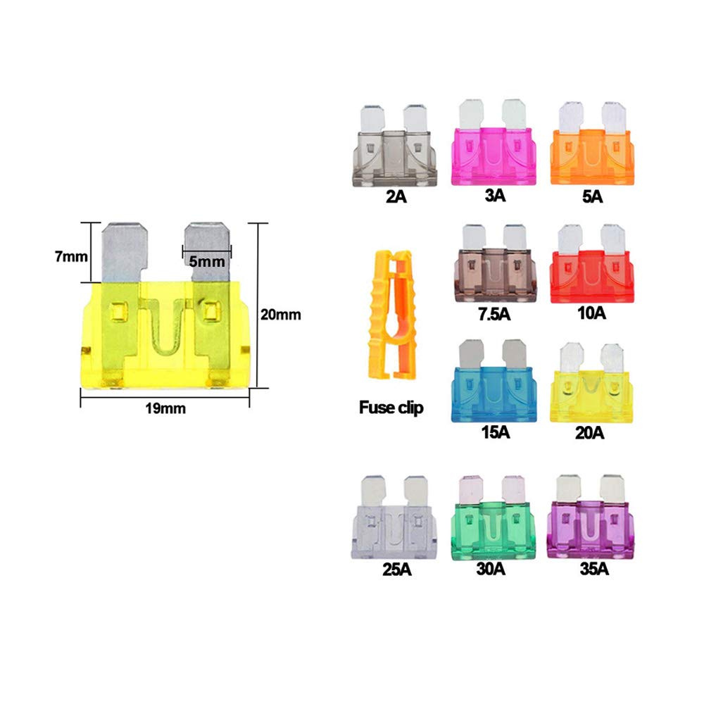 Seliwirkt 8 Way Fuse Box Holder, Car Circuit Fuse Box Holder, 2 Input 8