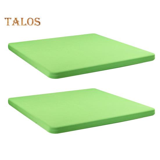 2 Pcs Stretchy Fitted Table Cover 34x34 Inch Square Tablecloth with Elastic Edge Solid Color Table Cloth for Kitchen Dining Picnic Patio Outdoor