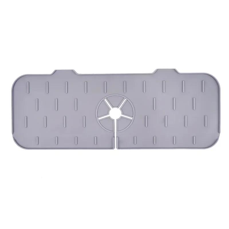 Kitchen Faucet Absorbent Mat Silicone Sink Drain Pad Foldable Sink Tray Holder Bathroom Countertop Protector Kitchen Organizer