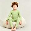 Women's Winter Thermal Pajama Set with Long Sleeve Top and Pants for Cold