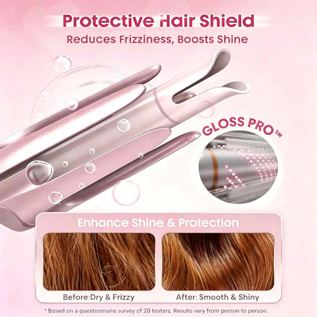 TINSOL 32MM Negative Ion Automatic Curling Iron, Professional Large Wave Curler, Automatic Rotating Curler Styling Tool