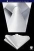 [HISDERN] Wedding Tie and Pocket Square Set for Men, Plain Silk, Brand Name, Formal Wear, Business, Entrance Ceremony, Graduation Ceremony HL-03