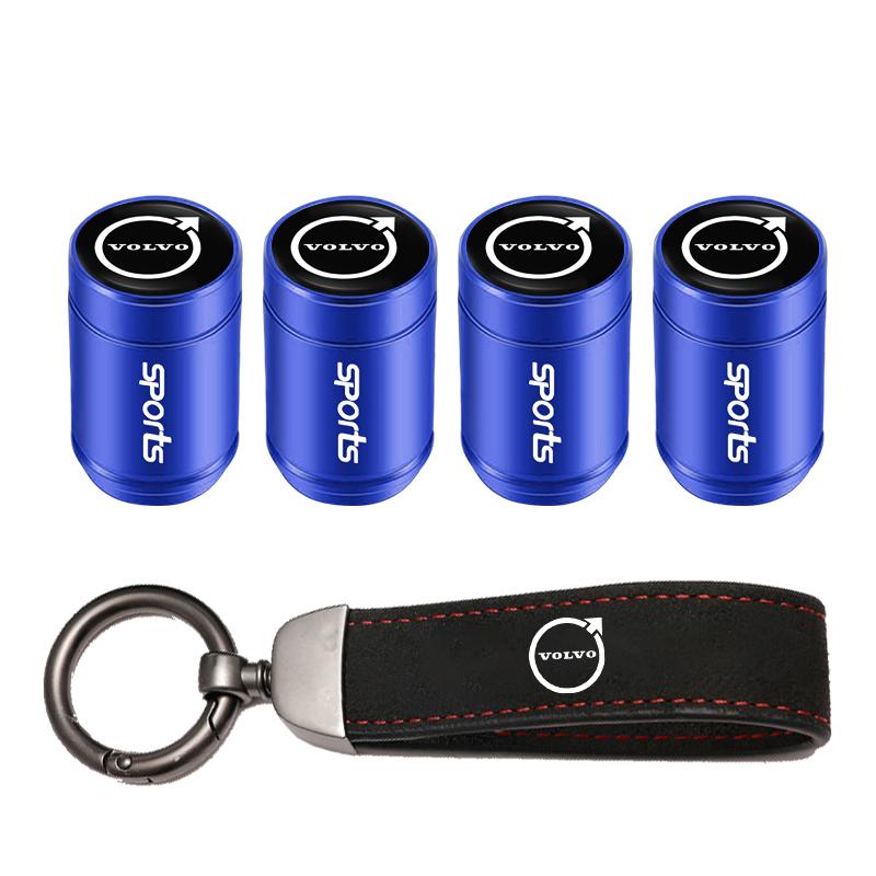 Car Tire Wheel Valve Caps Cover/Car Key Chain Ring Keychain For Volvo AWD V60 V40 XC90 S60 XC60 S90 V90 CX70 XC40 C40 C70 EX90