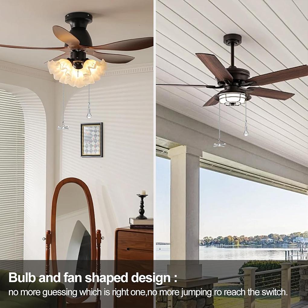 Metal Ceiling Fan Zipper For Easy Installation And Durable Ceiling Fan Chain Extenders Pull Chain
