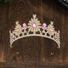 Multicolor Baroque Pageant Crown Luxury Queen Princess Tiara Bridal Crown  Wedding Party Supplies
