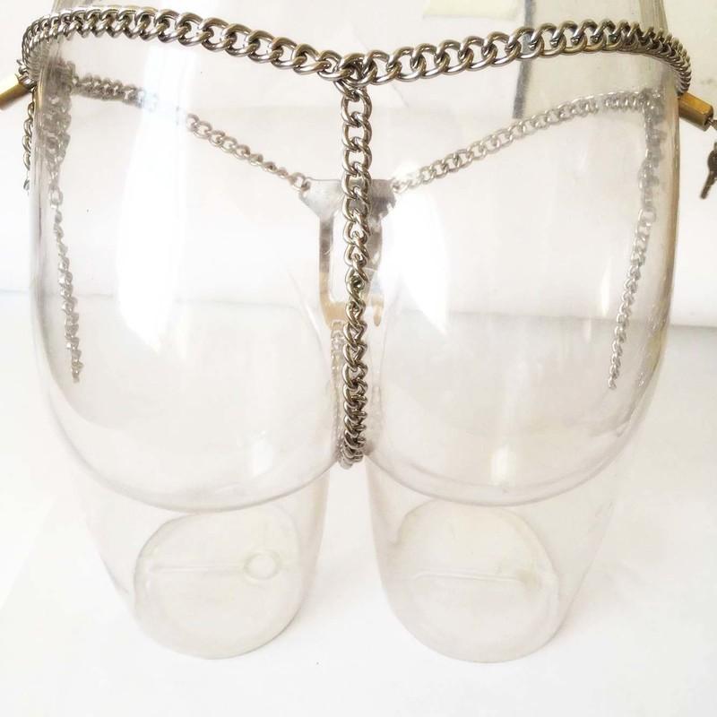 HotX NEW Invisible Chastity Belt Female Pants Adjustable Stainless Steel Chastity Device Bondage Adult Sex Tool for Women