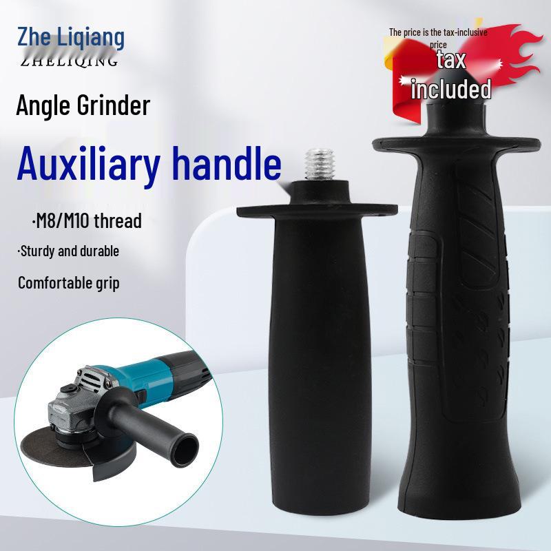 Angle Grinder Polishing Handle, M8/M10 Thread Auxiliary Side Handle
