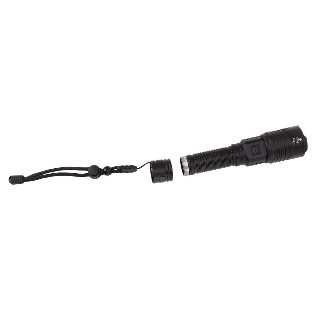 Glare Flashlight USB Rechargeable 1500lm Waterproof Aluminum Alloy for Walking Sea Fishing Mountaineering Camping