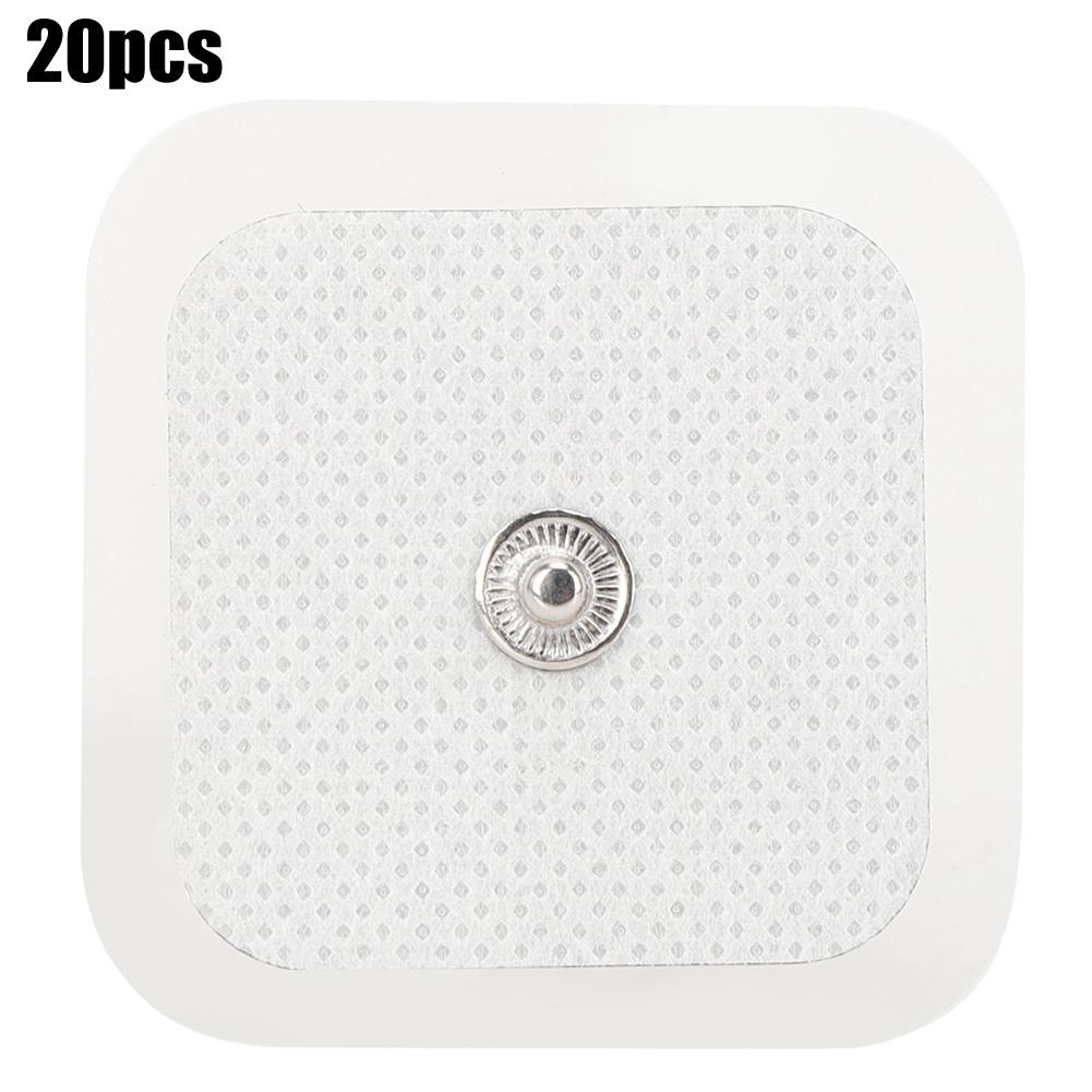 

20 шт. 4x4 см Электродная пластина 4x4 см Массажные липкие нетканые электродные пластыри Физиотерапия