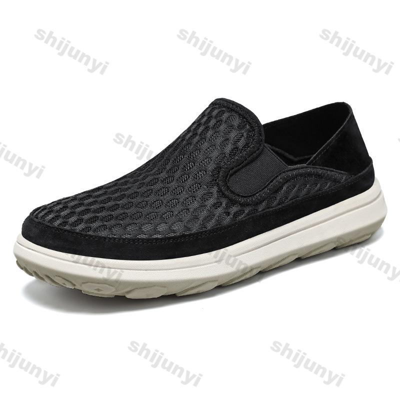 Módna pánska látková obuv 2025 Letná novinka Priedušná sieťovina Módne nazúvacie ležérne topánky Ľahké pohodlné protišmykové baleríny Zapatillas