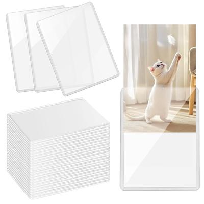 Card Vertical Hard Transparent Scratch and Bent Protective Storage Case for Pokemon and Trading Perfect for Collectibles Loader, 30-Piece Set,