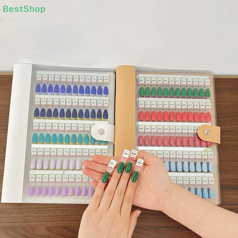 Magnetic Nail Color Card Book Manicure Color Test Storage Book Acrylic Works Display Color Card Showing Shelf