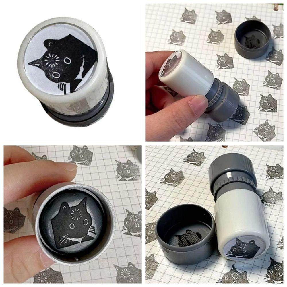 DIY Decoration Funny Kitten Seal Expression Downtime Cat Stamps  Hand Account Decoration