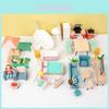 Childrens Playhouse Furniture Set With Wooden Miniatures For Imaginative Role Play