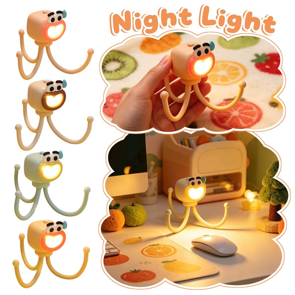 Night Light, Cute Cartoon Reading Light With Changable Shapes, Perfect As A Children's Gift