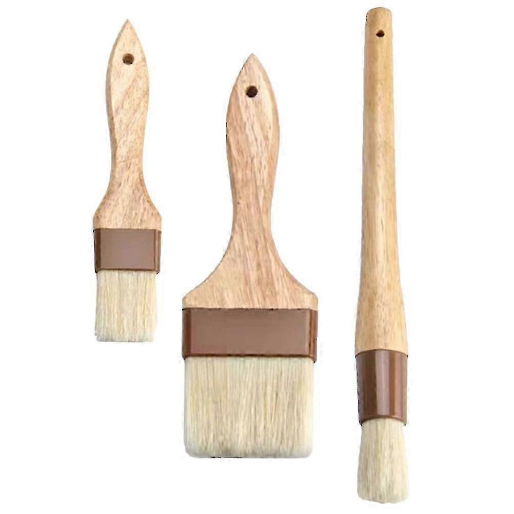 3pcs Silicone Basting Brushes for Pastry, BBQ, Grilling & Oil Application, 30x3x3cm Kitchen Baking Tools