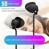 Soft Sleep Earphones Wired Noise Cancelling In-Ear Anti-noise Type C 3.5mm Earphone Wired for Mobile Phone Earplugs Mini