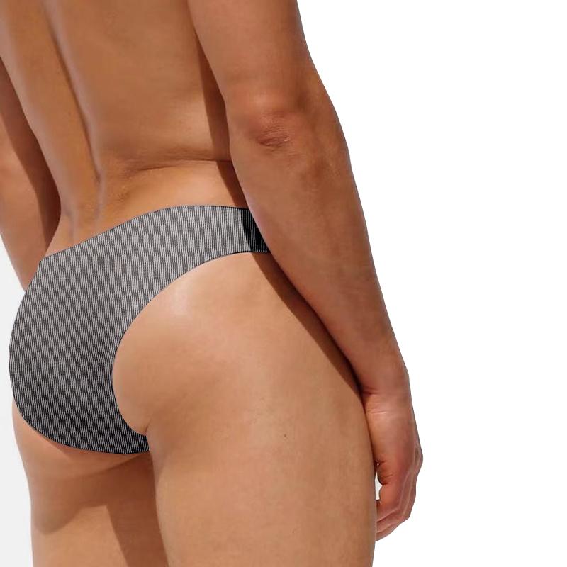 Sexy Men's Briefs Cotton Solid Color Simple Low-Rise Bikini Underwear Men's Thin Comfortable Underpants