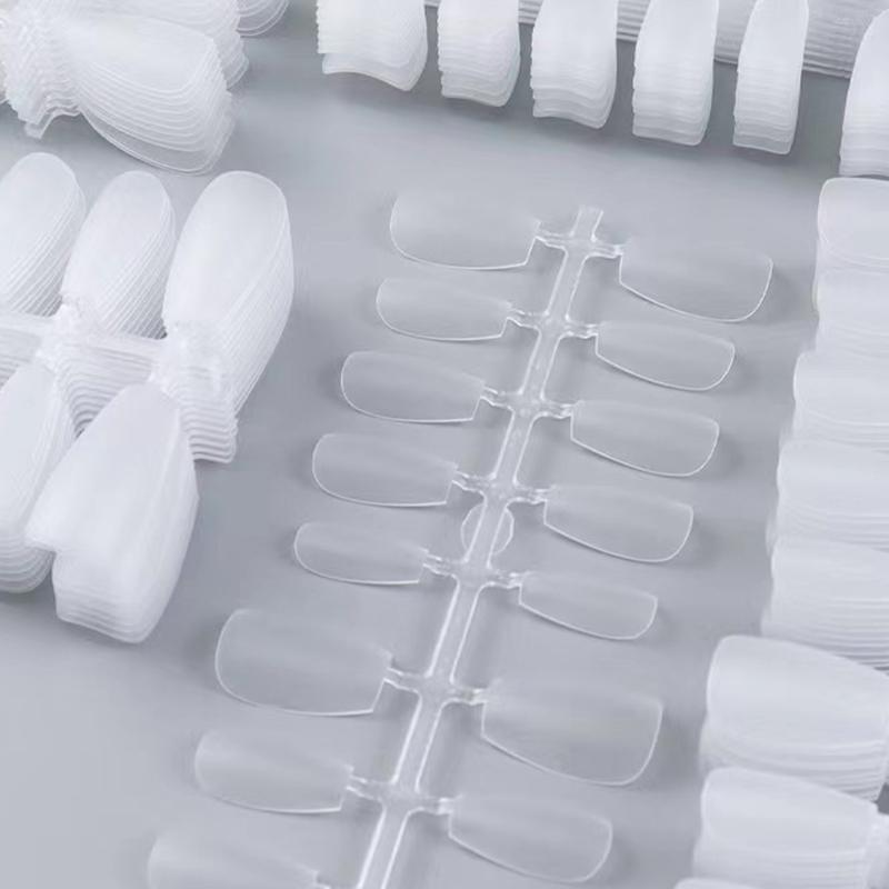 100Pcs Press On Nail Tips Full Cover Ultra-Thin False Nails Patches Gel Nails Extension System Clear Fake Nails Art Accessories