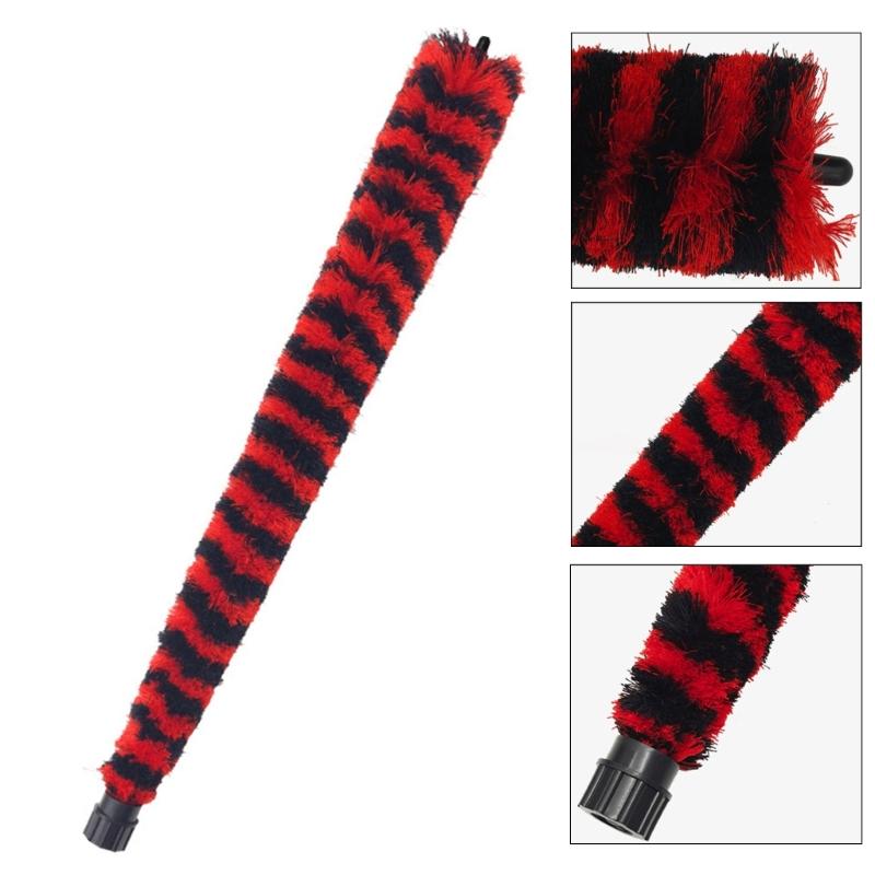 Saxophone Interior Cleaning Brush 51.8 cm Long Soft Fiber Bore Brush with Protective End Caps for After Practice Moisture and Dust Care Needs
