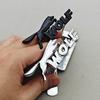 Cjdlpw1 3D Metal Black Chrome Logo Wolf Car Front Grille Badge Emblem For Ford Foucs ST Mustang GT Universal Auto Accessories