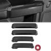 4pcs Carbon Fiber Style Car Inner Door Handles Cover Trim ABS Plastic For Ford F150 2015-2020 Super Cab/Extended Cab