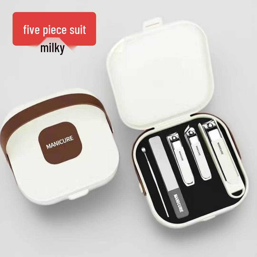 Nail Art Anti-Splash Clipper Set: Portable Manicure Scissors & Clippers