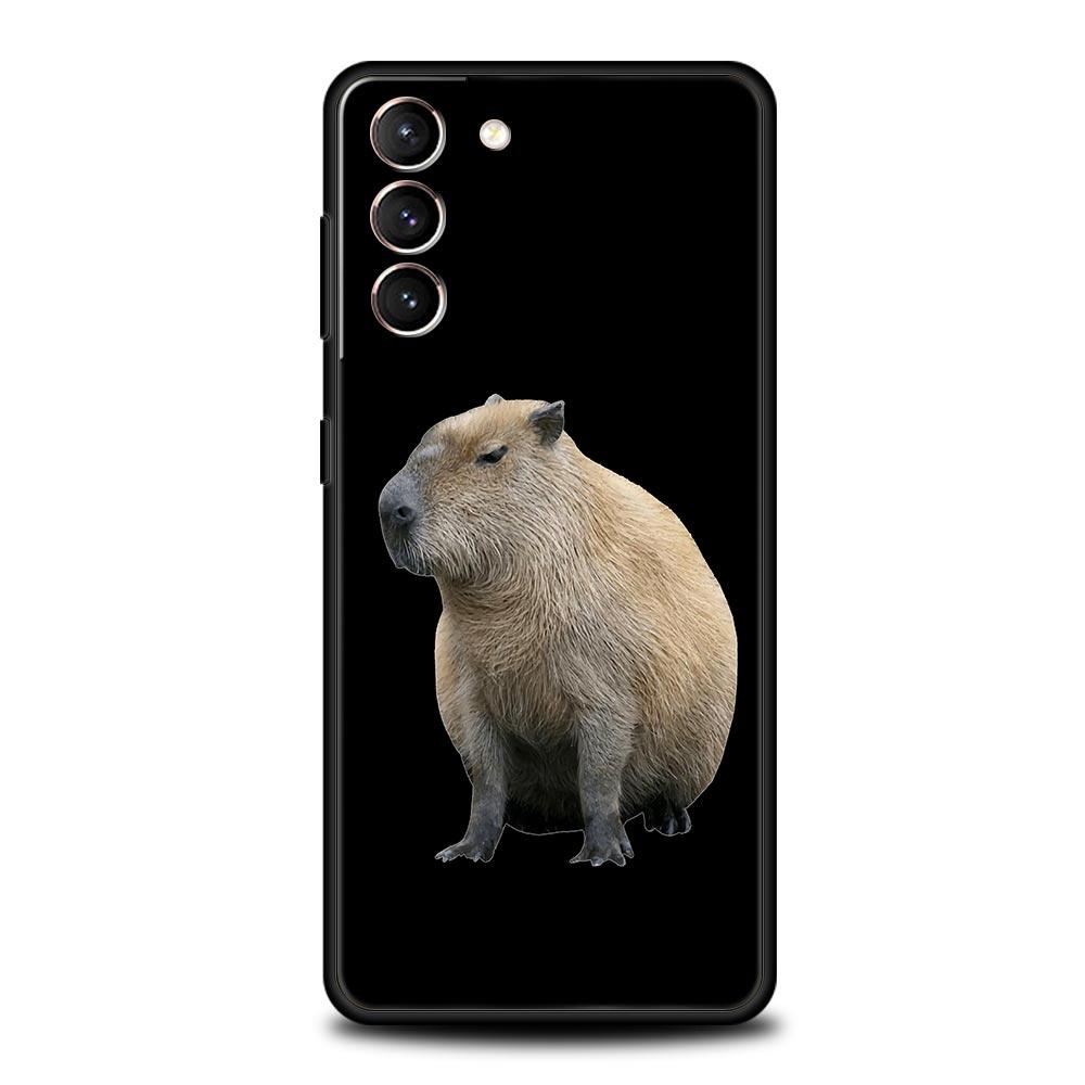 Custodia per Telefono Capibara Cartone Animato Carino Per Samsung Galaxy S23 Ultra S22 S21 S20 FE 5G S10 S10E S9 S8 Plus Note 20 Cover Morbida Paraurti