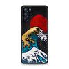 Goldene Große Welle von Kanagawa Surf Handyhülle Für Oppo Find X5 A54 A53 A52 A9 2020 A15 A95 A16 A76 A74 Reno7 SE Reno6 Pro 5G Hülle