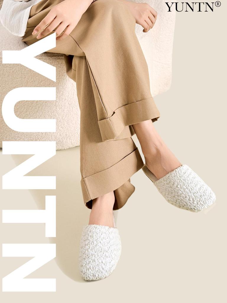 Weiche Samt-Indoor-Hausschuhe mit Anti-Rutsch-Sohle für Damen & Herren - Warm, hautfreundliche Baumwolle für Herbst & Winter