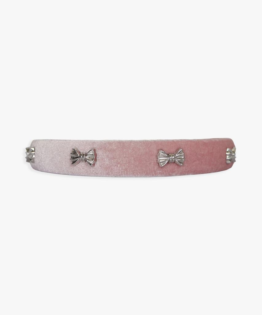 Pink Pineapple Clara Velvet Hairband_Pink