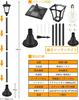 [2023 Upgraded Edition] Solar-Powered Outdoor Garden Light, Warm White, Japanese Style, Solar Street Light, Pole Light, Waterproof, Decorative