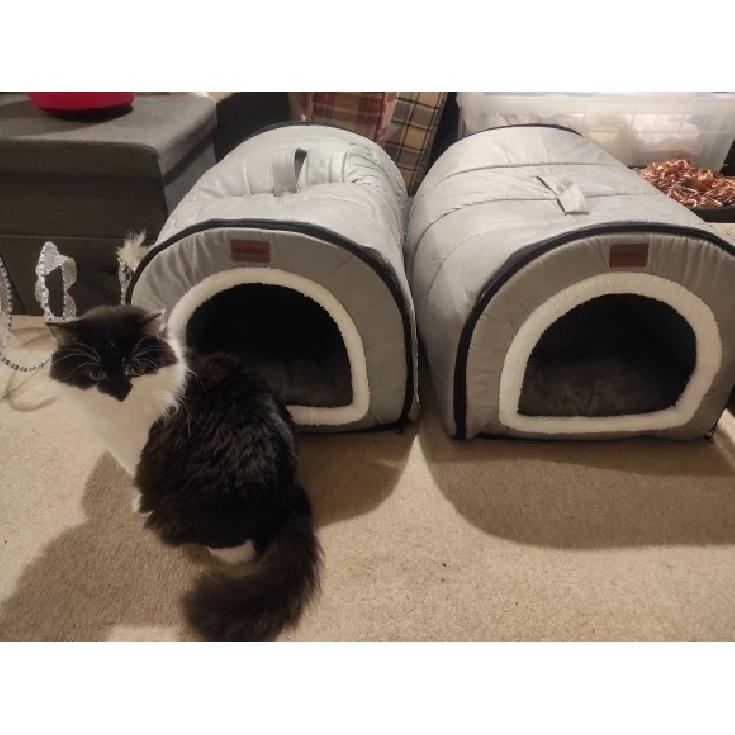 Winter Dog Bed Self-Warming Puppy House Cozy Cat Sleeping Tent Cave Beds Indoor Kitten Nest Kennel Hut for Small Medium Dog Cats
