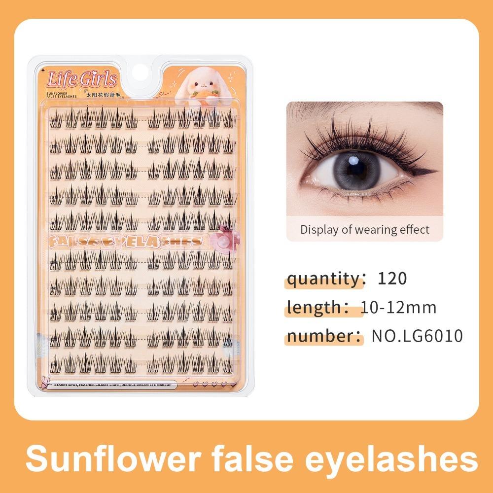Segmented Individual Eyelashes Large Capacity Eyelashes Extensions L Curl False Eyelashes  Cosplay