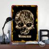 The Walking Dead Zombie Skull Metal Poster Customized Wall Art Retro Vintage Tinplate Signs for House Decor Room Decoration Cozy