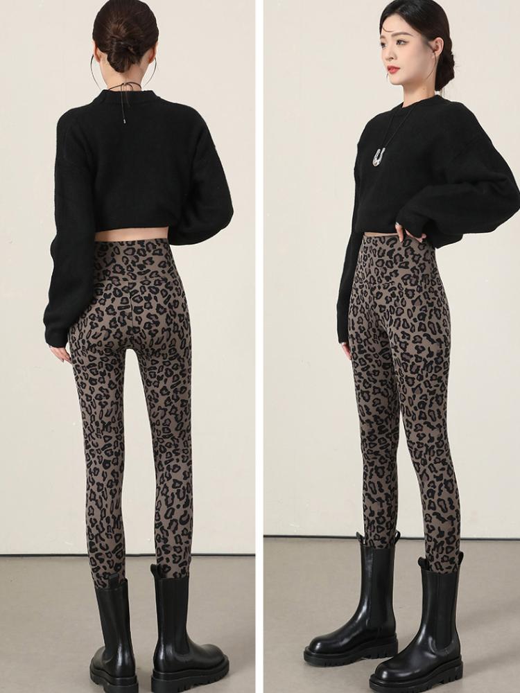 Toamnă iarnă Leggings din piele de rechin de modă din catifea subțire pentru femei, cu talie înaltă, sexy, subțiri, strânse, calde, pantaloni de yoga