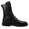 Fashion New Men Leather Shoes Genuine Winter Long Men Boots Casual Punk Motorcycle Boots Side Zipper Black Solid   Boots